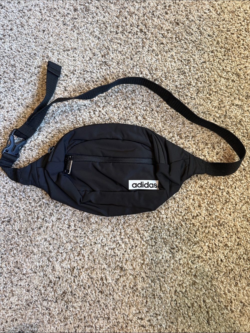 Adidas Black Belt Bag with Front Zip Pocket
Fanny pack